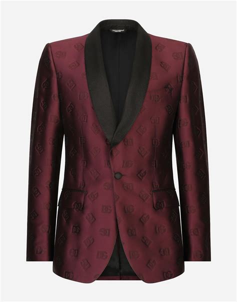 dolce gabbana purple suit